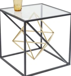 Stolik Kawowy Prisma 45x45 Cm Transparentno-czarny*KARE Design Discount
