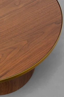 Stolik Kawowy Z Fornirowanym Blatem Brązowy Ø70 Cm*KARE Design Online