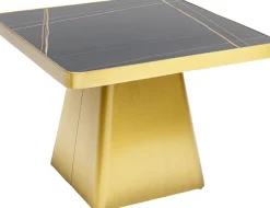 Stolik Kawowy Z Marmurowym Blatem I Złotą Podstawą 60x60 Cm*KARE Design Hot