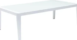 Stolik Ogrodowy Tiki 108x59 Cm Biały - Blat Szklany*KARE Design Online