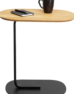 Stolik Pomocniczy Do Salonu Drewno Dębowe I Stal 59x34 Cm*KARE Design Hot