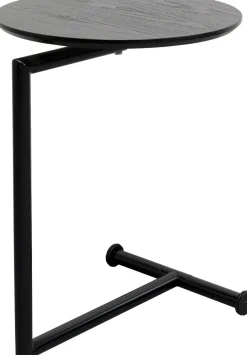 Stolik Pomocniczy Minimalistyczny Czarny Z Okrągłym Blatem Ø46 Cm*KARE Design Best