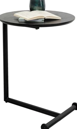 Stolik Pomocniczy Minimalistyczny Czarny Z Okrągłym Blatem Ø46 Cm*KARE Design Best