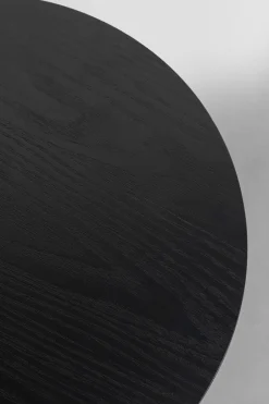 Stolik Pomocniczy Minimalistyczny Czarny Z Okrągłym Blatem Ø46 Cm*KARE Design Best