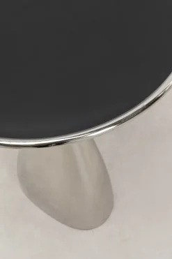 Stolik Spacey Ø36xH46 Cm Aluminium Srebrny*KARE Design