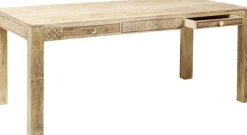 Stół Puro Plain Z Szufladami 140x70 Cm Naturalny*KARE Design New