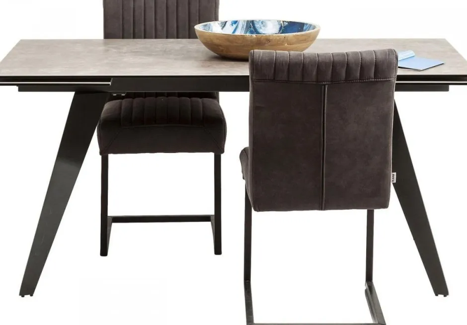 Stół Rozkładany Amsterdam 160-240x90 Cm Szary*KARE Design Sale