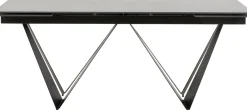 Stół Rozkładany Czarny Blat Ceramika Nogi Stalowe 180-260x90 Cm*KARE Design Hot