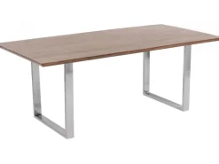 Stół Symphony Walnut 180x90 Cm Akacja Nogi Chromowe*KARE Design Discount
