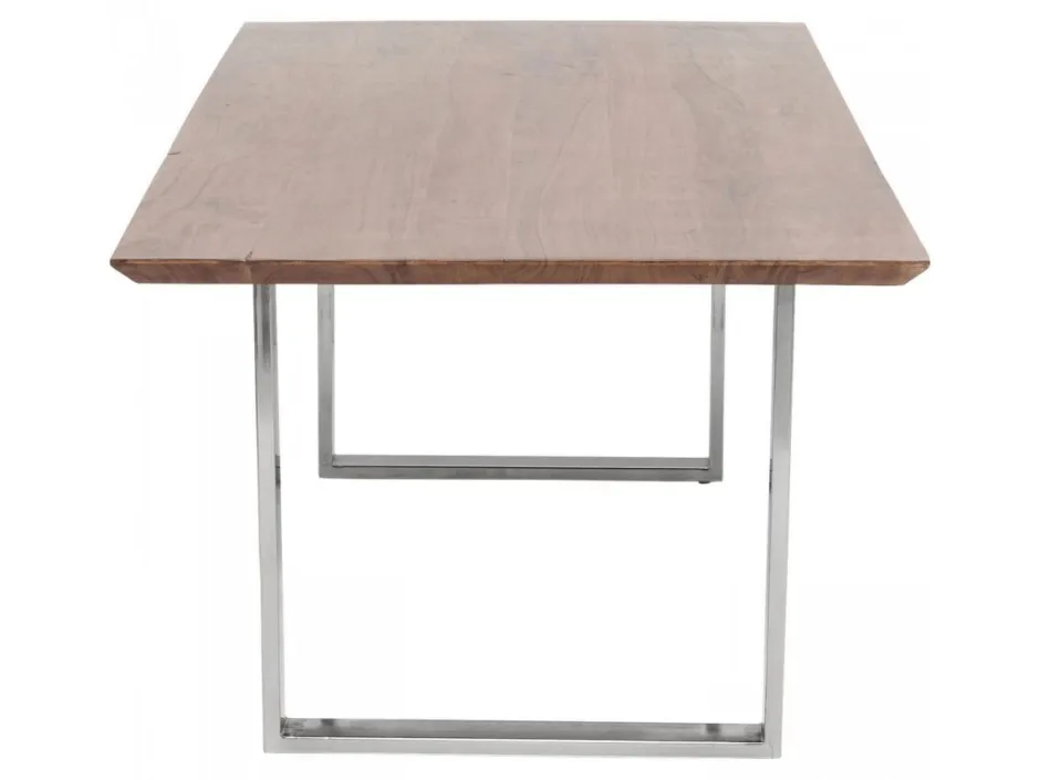 Stół Symphony Walnut 180x90 Cm Akacja Nogi Chromowe*KARE Design Discount
