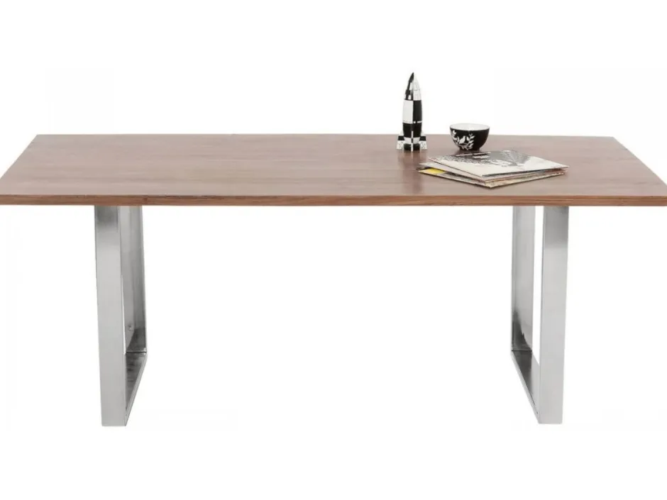 Stół Symphony Walnut 180x90 Cm Akacja Nogi Chromowe*KARE Design Discount
