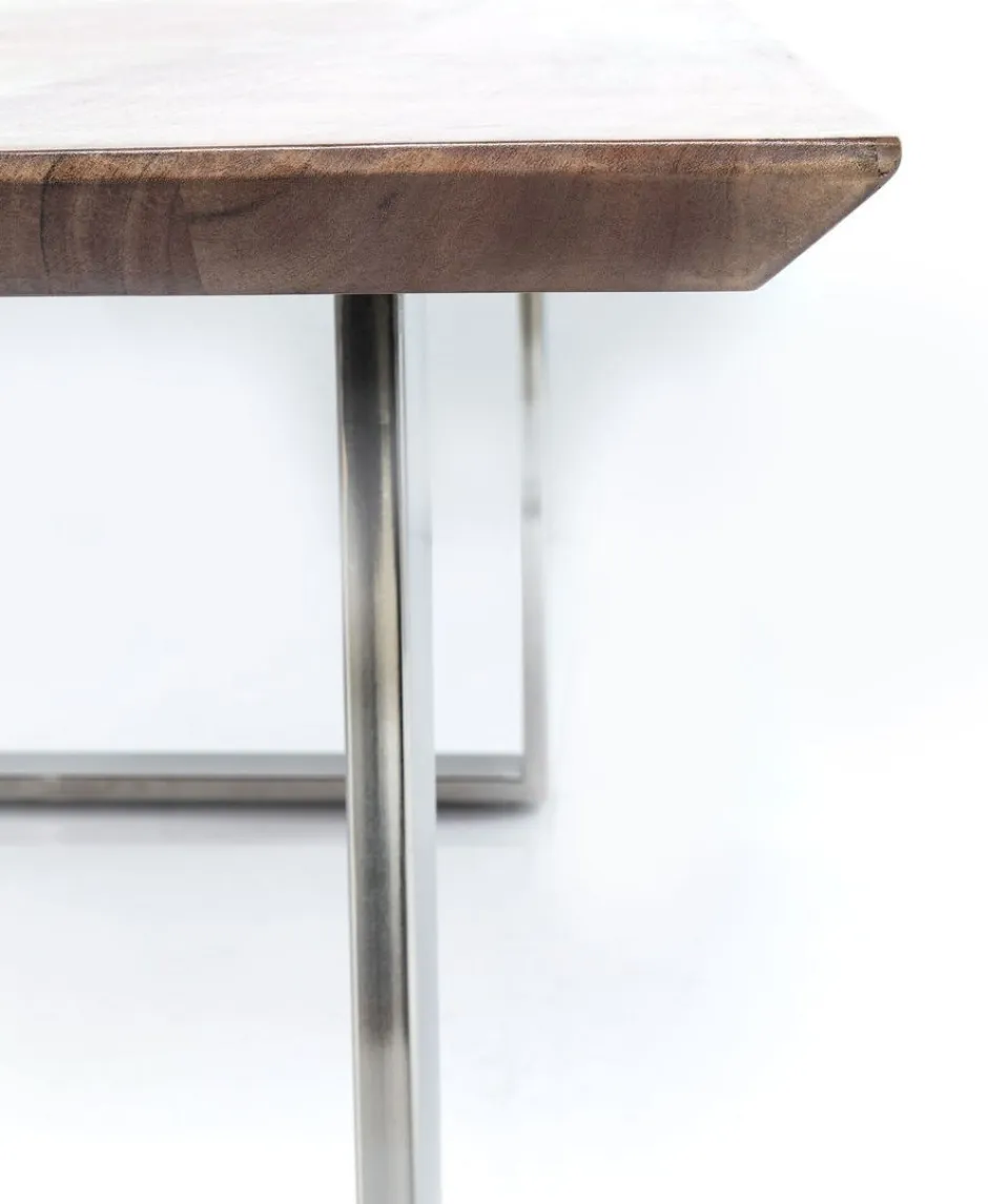 Stół Symphony Walnut 180x90 Cm Akacja Nogi Chromowe*KARE Design Discount