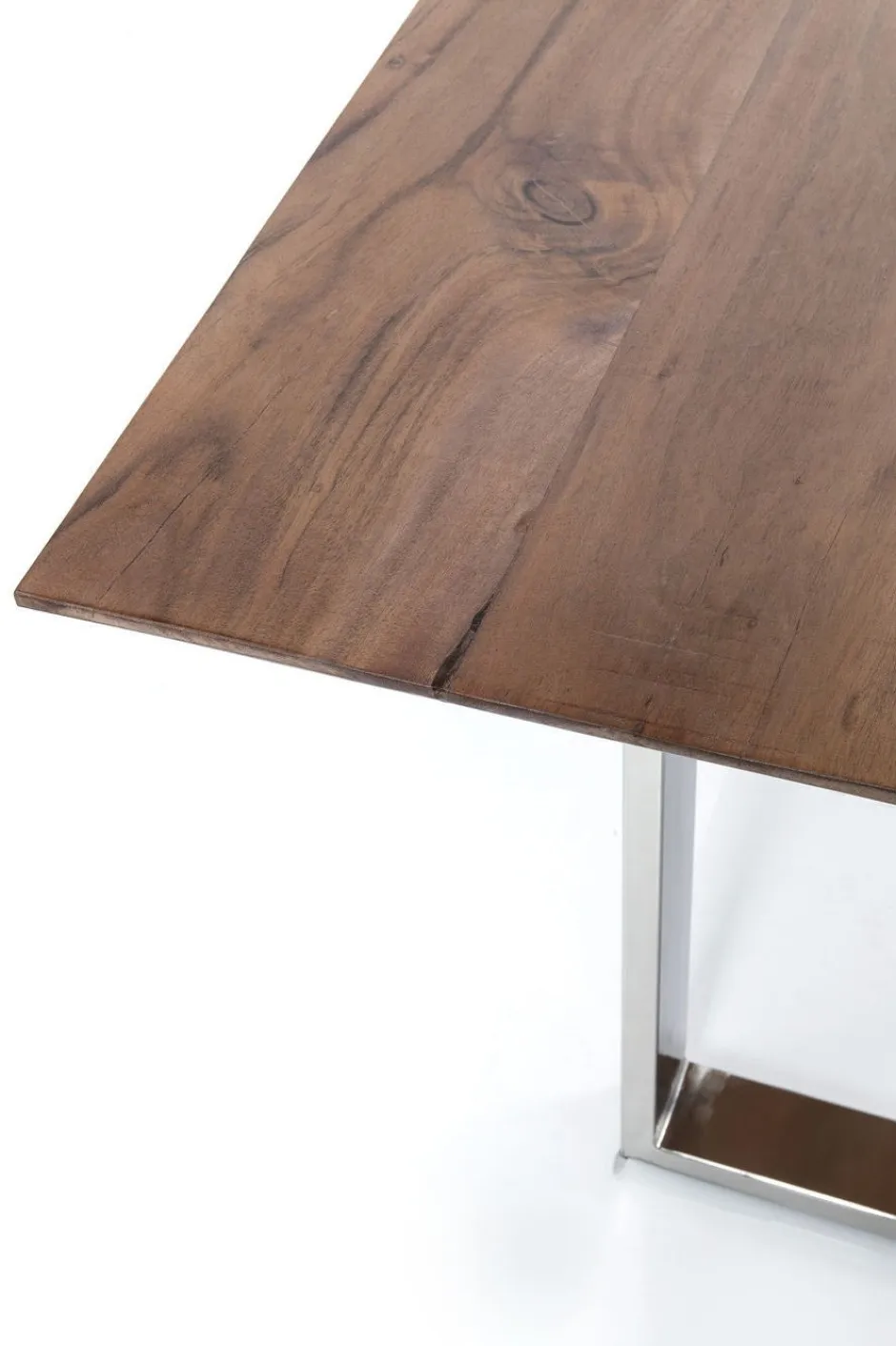Stół Symphony Walnut 180x90 Cm Akacja Nogi Chromowe*KARE Design Discount