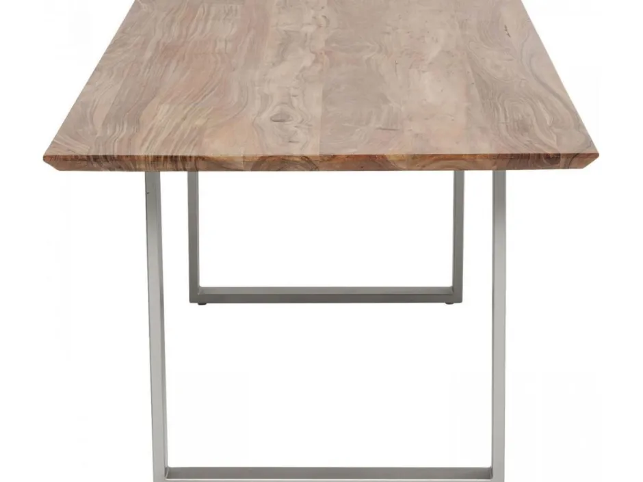 Stół Symphony 180x90 Cm Akacja Nogi Srebrne*KARE Design Discount