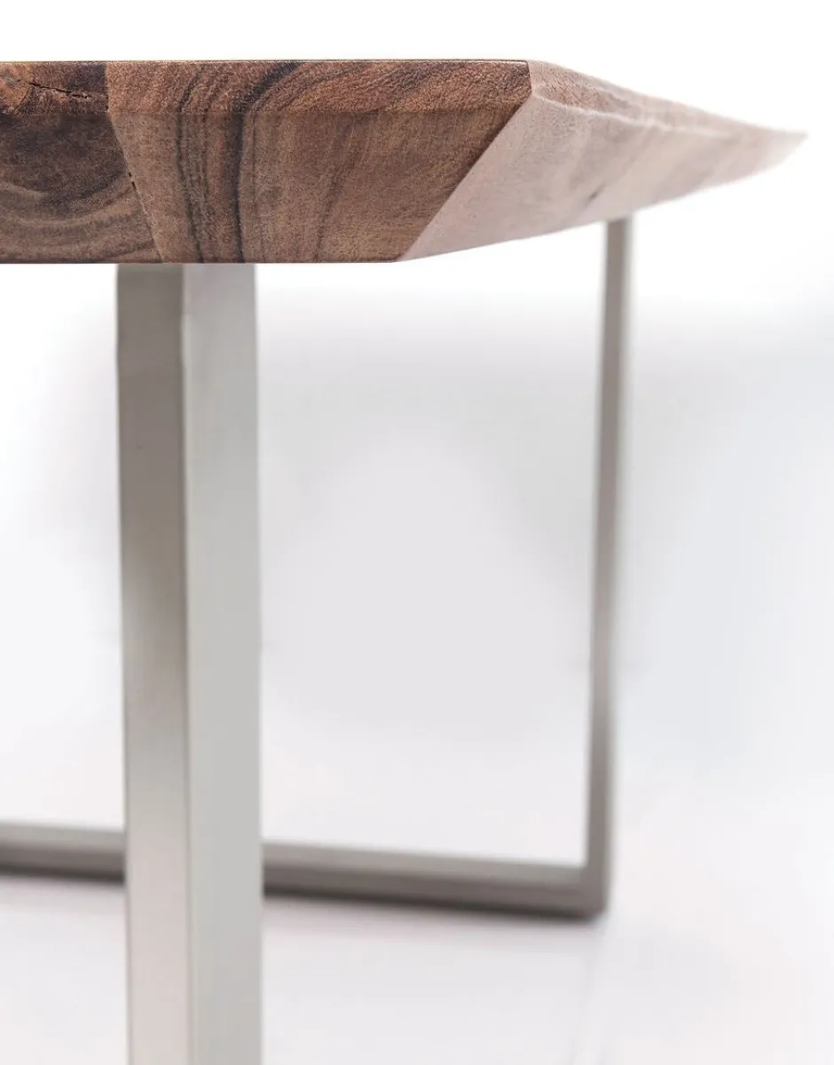 Stół Symphony 180x90 Cm Akacja Nogi Srebrne*KARE Design Discount