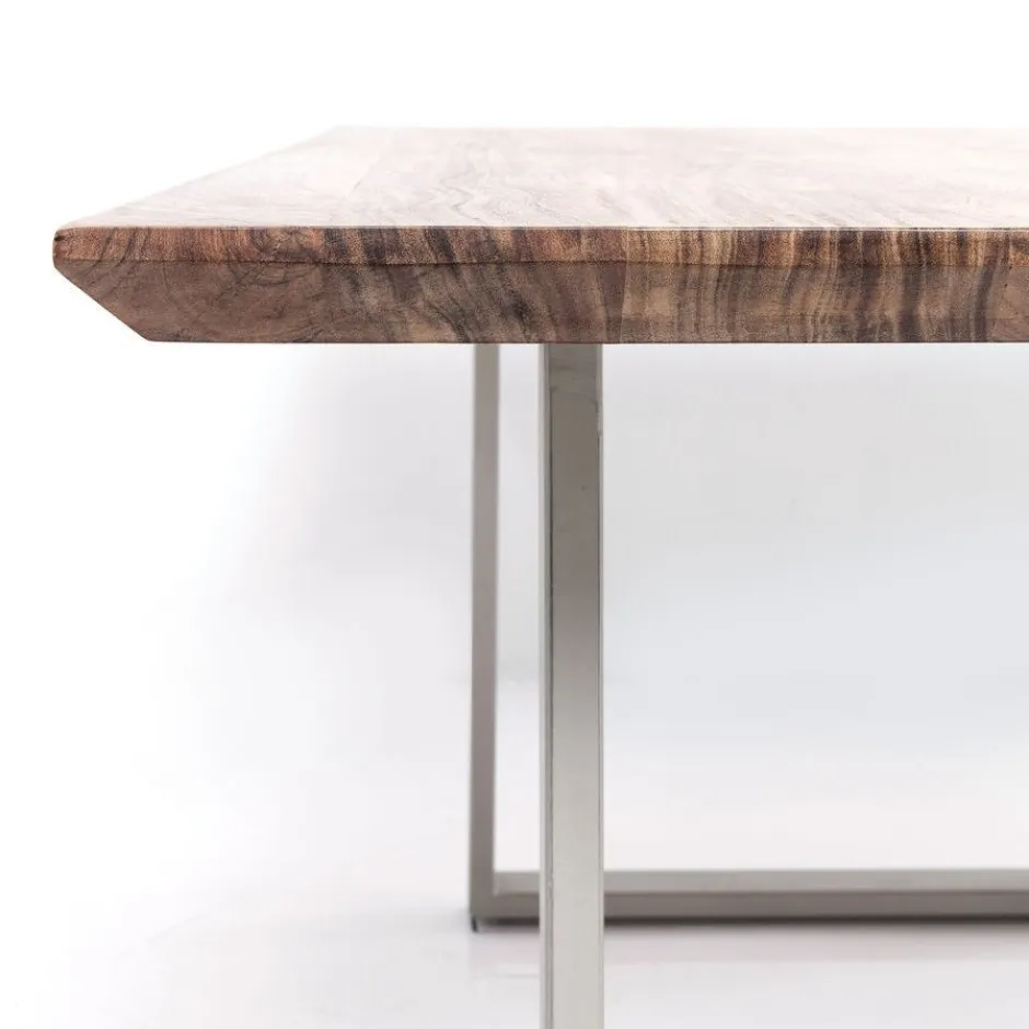 Stół Symphony 180x90 Cm Akacja Nogi Srebrne*KARE Design Discount
