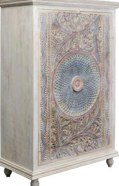 Szafa 2-drzwiowa Z Drewna Mango Front Kolorowy 120x180 Cm*KARE Design Online
