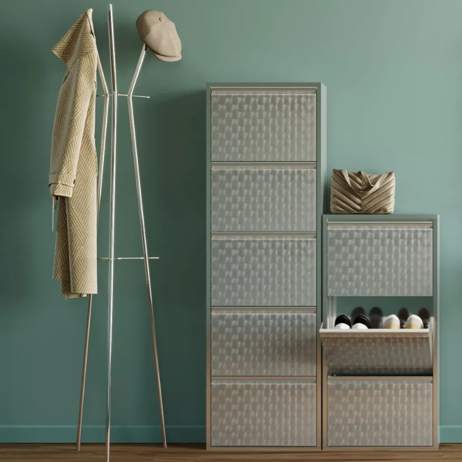 Szafka Na Buty Caruso MO 50x103 Cm Srebrna*KARE Design Sale