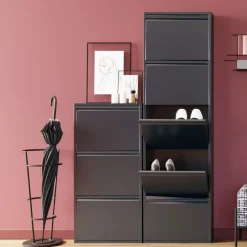 Szafka Na Buty Caruso 50x170 Cm Antracytowa*KARE Design Outlet
