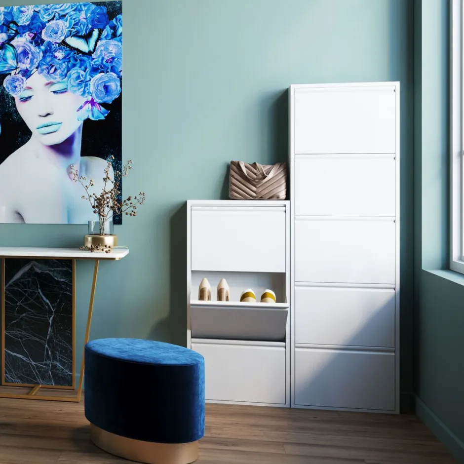 Szafka Na Buty Caruso 50x170 Cm Biała*KARE Design Outlet