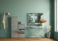 Szafka Na Buty Caruso 50x170 Cm Srebrna*KARE Design Best