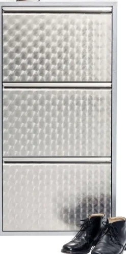 Szafka Na Buty Caruso 50x103 Cm Srebrna*KARE Design Online