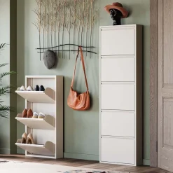Szafka Na Buty Stalowa Kremowa 5 Przegródek 50x173 Cm*KARE Design Hot