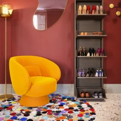Szafka Na Buty Stalowa 5 Półek Kolor Taupe 50x170 Cm*KARE Design Sale
