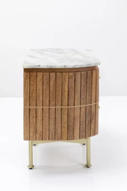Szafka Nocna Grace 50x55 Cm Drewno Mango - Blat Marmur*KARE Design Clearance