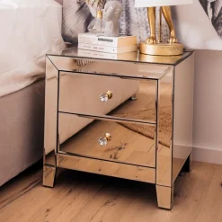 Szafka Nocna Luxury Gold 2 49x50 Cm Szampańska*KARE Design New