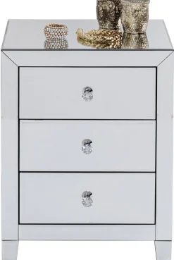 Szafka Nocna Luxury 49x66 Cm Lustrzana*KARE Design Outlet