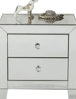 Szafka Nocna Luxury 50x49 Cm Wykończenie Szklane*KARE Design Hot