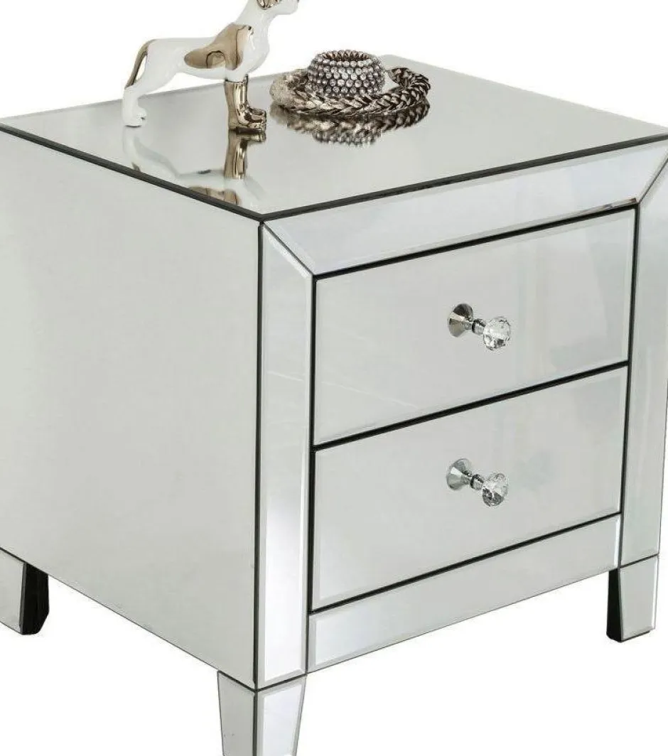 Szafka Nocna Luxury 50x49 Cm Wykończenie Szklane*KARE Design Hot