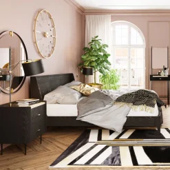 Szafka Nocna Milano 56x62 Cm Ciemnobrązowa*KARE Design New