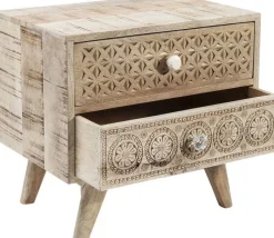 Szafka Nocna Puro 50x35 Cm Drewniana*KARE Design Outlet