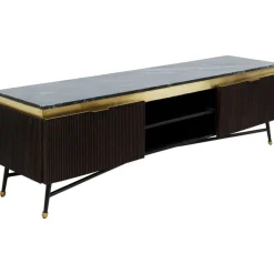 Szafka RTV Catalina 170x50 Cm Drewno Mango Ciemnobrązowe - Blat Marmur*KARE Design New