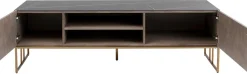 Szafka RTV Cesaro 160x50 Cm Naturalna - Blat Ceramika*KARE Design Online