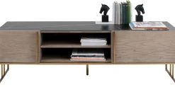 Szafka RTV Cesaro 160x50 Cm Naturalna - Blat Ceramika*KARE Design Online