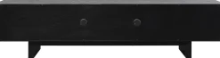 Szafka RTV 4-drzwiowa Czarno-złota Front Stal Nierdzewna 180x45 Cm*KARE Design Best