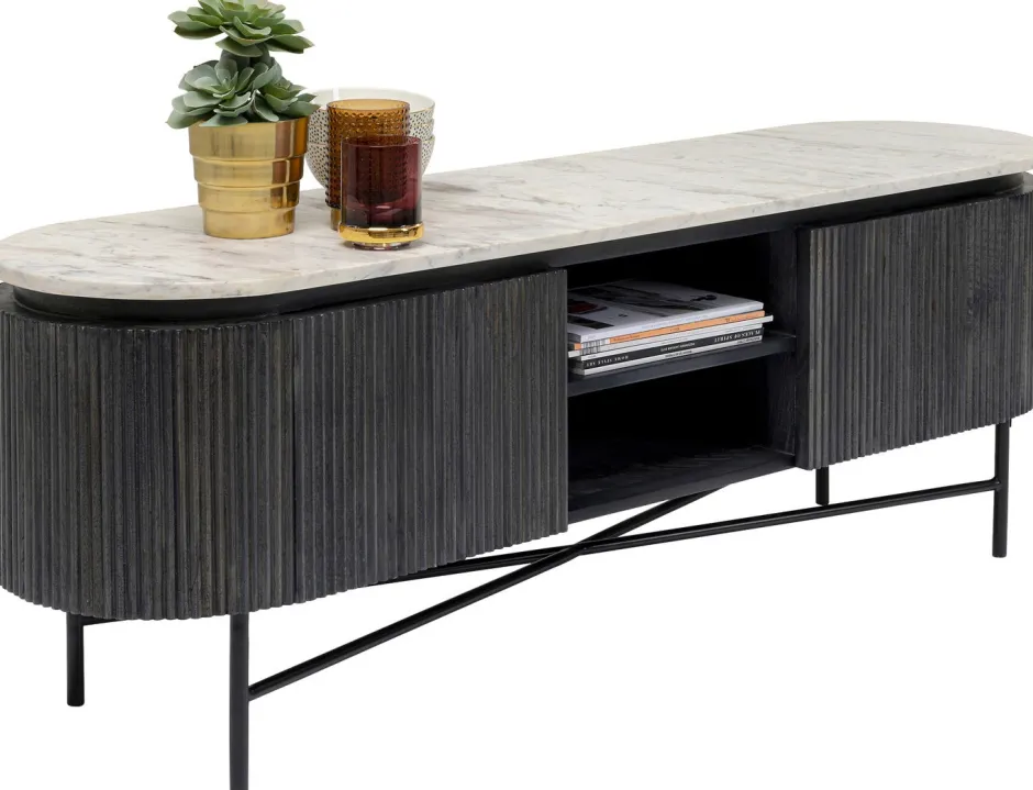 Szafka RTV Glenn 150x54 Cm Biało-szara*KARE Design Discount