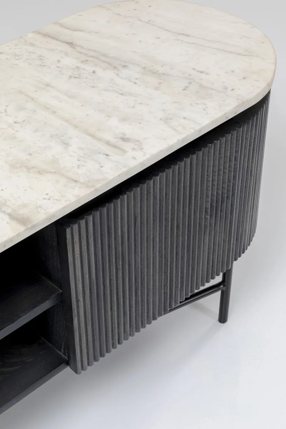 Szafka RTV Glenn 150x54 Cm Biało-szara*KARE Design Discount