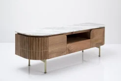 Szafka RTV Grace 145x48 Cm Drewno Mango - Blat Marmur*KARE Design Best