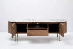 Szafka RTV Grace 145x48 Cm Drewno Mango - Blat Marmur*KARE Design Best