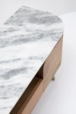 Szafka RTV Grace 145x48 Cm Drewno Mango - Blat Marmur*KARE Design Best