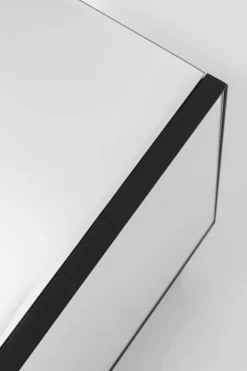 Szafka RTV Lustrzana Czterodrzwiowa Nogi Czarne 180x55 Cm*KARE Design Discount