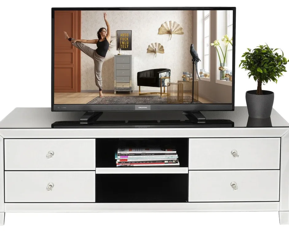 Szafka RTV Luxury 140x50 Cm Lustrzana*KARE Design Sale