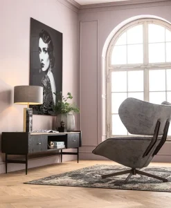 Szafka RTV Milano 200x55 Cm Ciemnobrązowa*KARE Design Clearance