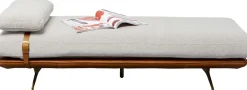 Szezlong - Leżanka Ekskluzywna Skóra Naturalna I Len 187 Cm*KARE Design Sale