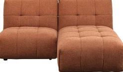 Szezlong - Moduł Pikowany Brązowy 90x147 Cm*KARE Design Outlet