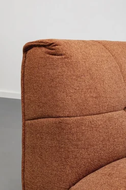 Szezlong - Moduł Pikowany Brązowy 90x147 Cm*KARE Design Outlet